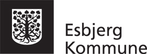 Esbjerg Kommune logo - 2 linjer - sort